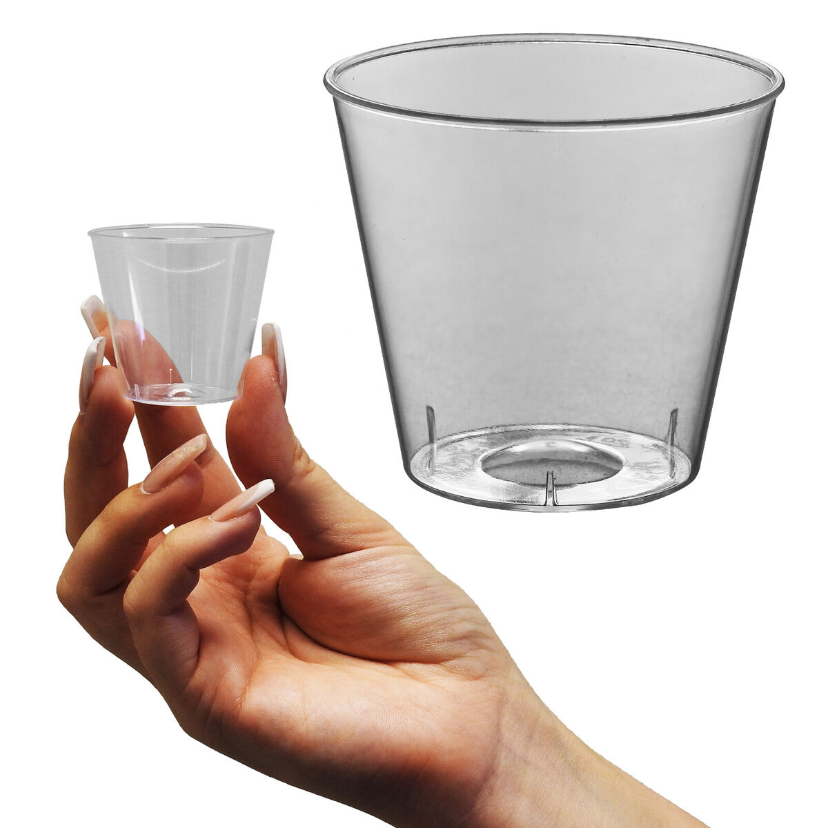 Box of 1000 Plastic Shot Glasses