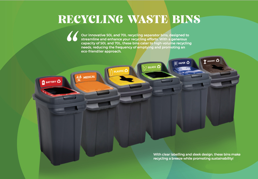 Recycling Bin 70L Each