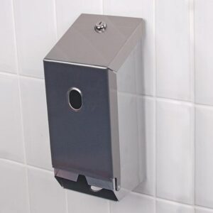 Twin Toilet Roll Dispenser - Stainless Steel