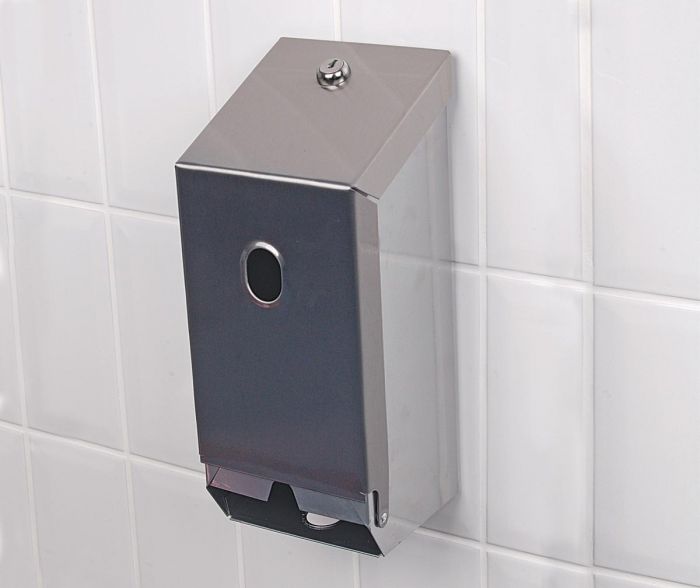 Twin Toilet Roll Dispenser - Stainless Steel