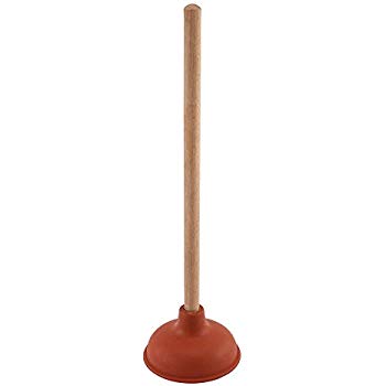 Red Wooden Plunger