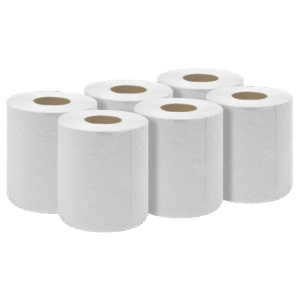 2 ply White Centrefeed Roll 150m